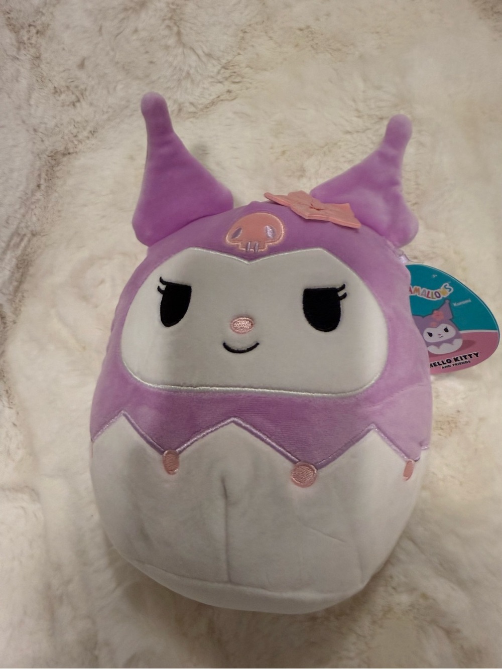 Sanrio Kuromi Lavender & White Squishmallow